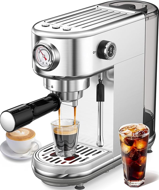 atatix Espresso Machine with Milk Frother, 20 Bar Pressure Espresso Maker by ATATIX