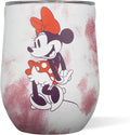 Corkcicle Stemless Insulated Wine Glass Tumbler - Beverages Cold 6 Hours & Hot 3 Hours - Stainless Steel - Easy-Grip - Summer Drinkware Gift - Keeps Drink Ice - 12 oz - Minnie Mouse Tie Dye by Corkcicle