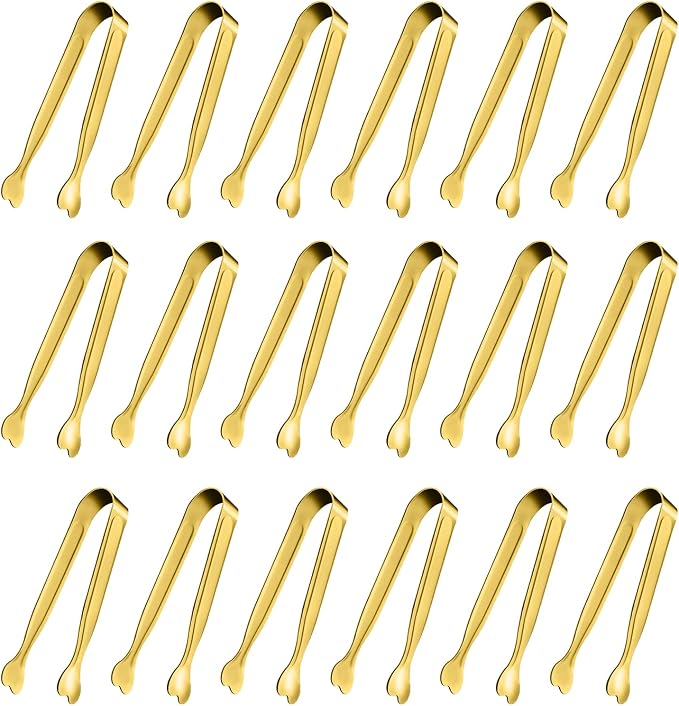 Mini Serving Tongs, Anytrp 18-Packs Stainless Steel Sugar Tongs, 4.3 inch Ice by Unknown