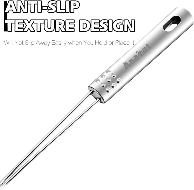 Anaeat 4.5" Stainless Steel Spider Skimmer, Professional Kitchen Pasta Strainer - Image 4
