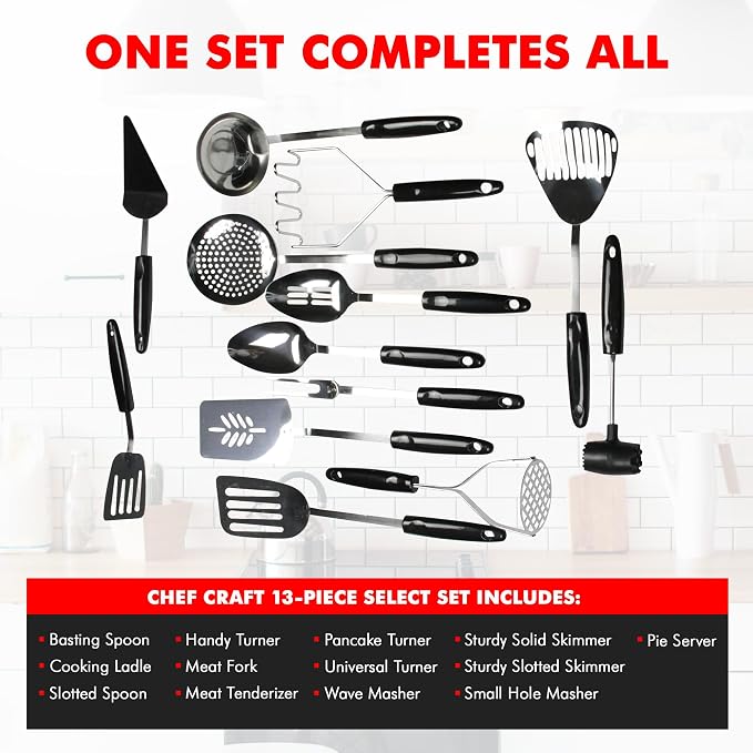 Chef Craft Select Sturdy Skimmer, 13.25 inch, Stainless Steel - Image 4