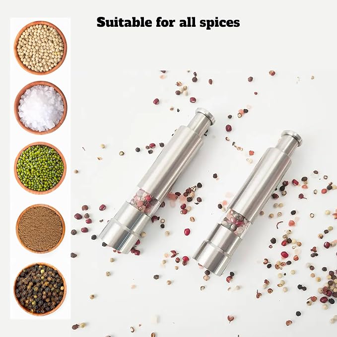 Modern Thumb Click Salt and Pepper Grinder - Image 6