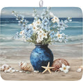 Summer Beach Dish Drying Mat for Kitchen Counter Nautical Coastal Blue Ocean by Unknown