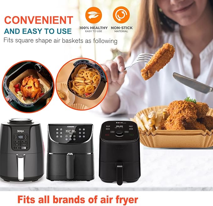 Air Fryer Liners Disposable 9 Inch, 9 inch Air Fryer Liners - Image 7