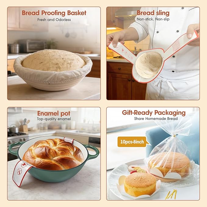 5QT Enameled Cast Iron Dutch Oven - Image 5