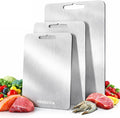 Cutting Board, 316L Food-Grade Stainless Steel Cutting Board Set of 3 | by YANGVVIAHighQualityLighter