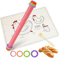 3Pcs Adjustable Rolling Pin Sets by Fymlhomi