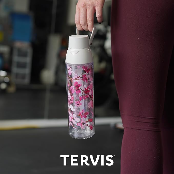 Tervis Venture Lite Sakura Japanese Cherry Blossom Made in USA Double Walled Insulated Tumbler Travel Cup Keeps Drinks Cold & Hot, 24oz Water Bottle, Classic - Image 7