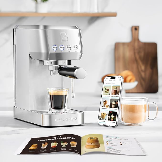 CASABREWS 3700 Essential Stainless Steel Espresso Machine with Steam Wand - Image 8