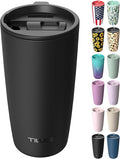 TILUCK 20 oz Insulated Tumbler with BPA-Free Lid, Stainless Steel Vacuum Travel Coffee Mug, Double Wall Coffee Tumbler（20oz，Matte Black） by TILUCKBringsGoodLuck