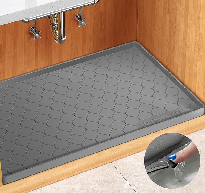 Winisok Silicone Under Sink Mat 40" x 19", kitchen Essentials and Gadgets by Winisok