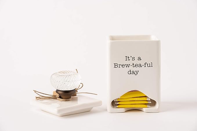 Mud Pie FBA_ Ceramic Tea Bag Caddy - Image 8