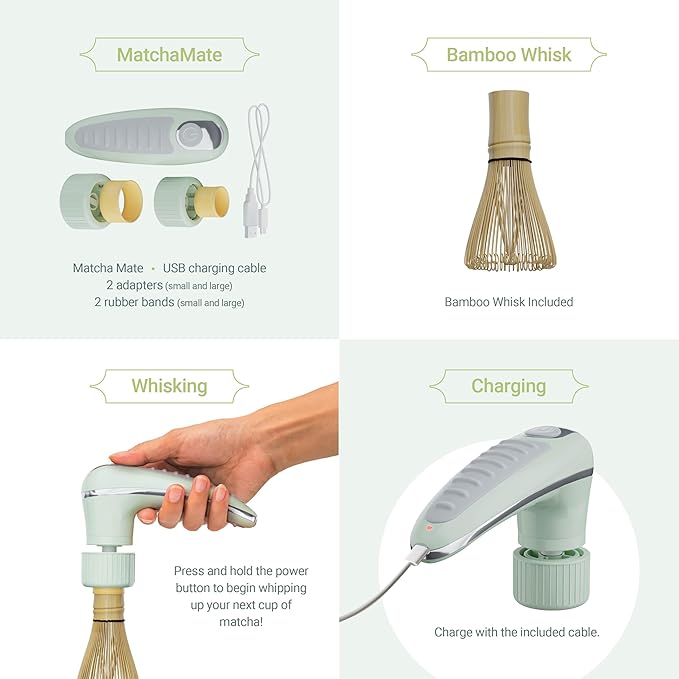 Matcha Mate Electric Powered Bamboo Whisk - Image 4