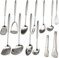 304 Stainless Steel Cooking Utensils Set, Mirror Polished Kitchen Gadget by Unknown