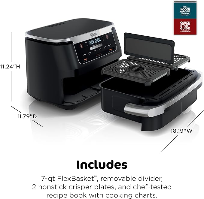 Ninja Foodi Air Fryer, 7 Qt MegaZone, 6-in-1, Black, DZ071 - Image 9