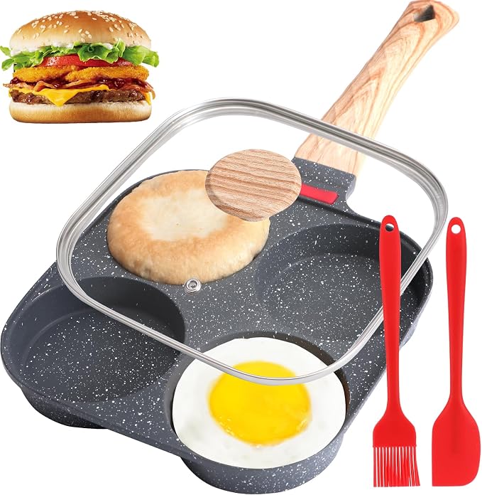 4-Cup Egg Pan, Premium Egg Pans Nonstick, Omelette Pan by Unknown