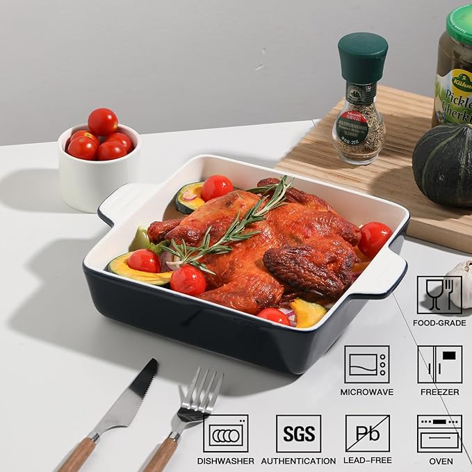 Sweejar Ceramic Baking Dish, 9 x 9 Cake Baking Pan - Image 2