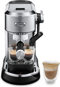 De'Longhi Dedica Maestro Plus Espresso Machine, Automatic Steam Wand, 3 Coffee Temp & Milk Foam Settings, 54oz Removable Tank, Easy-to-Clean Dishwasher-Safe Parts, Compact Stainless Steel Design by Unknown