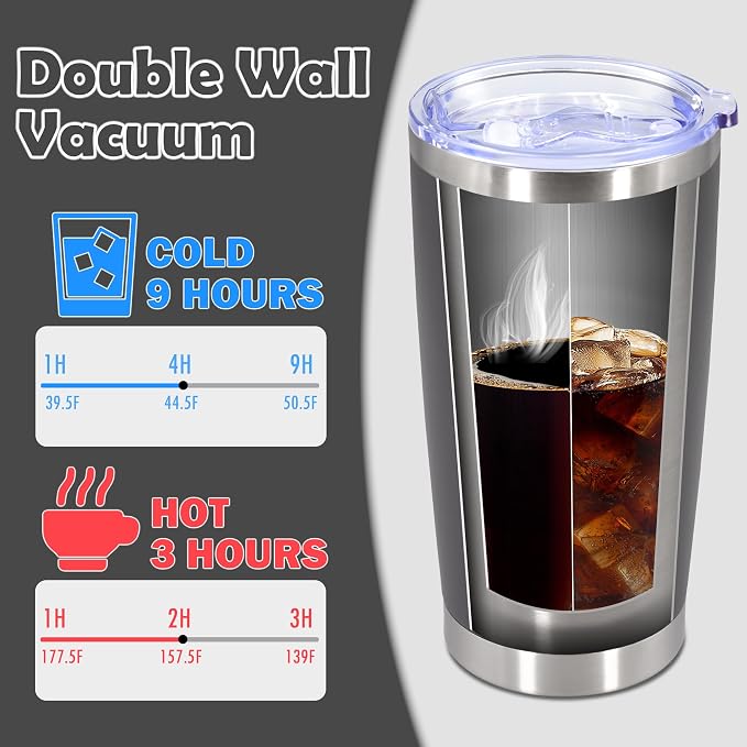 20oz Tumbler Bulk Stainless Steel Tumbler Cup with Lid Vacuum Insulated Double Wall Travel Mug, Durable Powder Coated Travel Coffee Tumbler Mug for Hot & Cold Drinks, Grey,12 Pack - Image 5