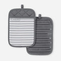KitchenAid Albany Pot Holder 2-Pack Set, Charcoal Grey by KitchenAid