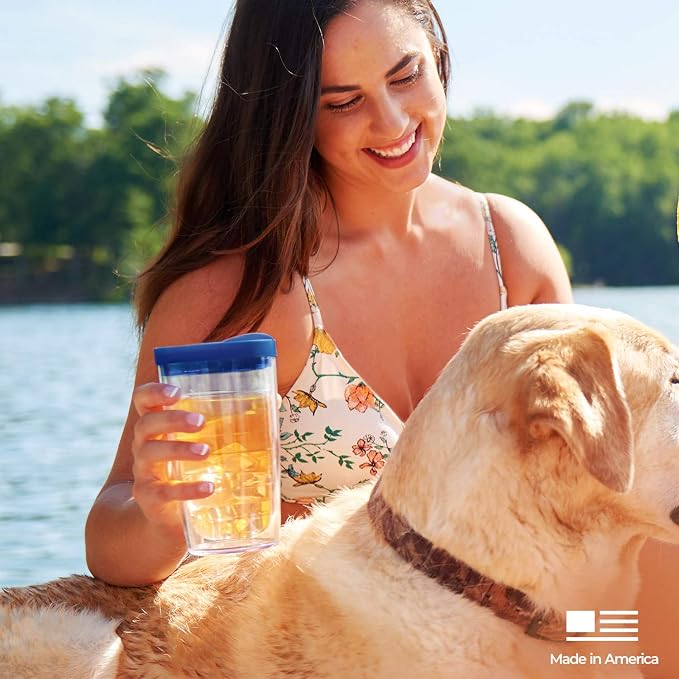 Tervis Clear & Colorful Tabletop Made in USA Double Walled Insulated Tumbler Travel Cup Keeps Drinks Cold & Hot, 16oz - 4pk, Citrus Sunrise - Image 10
