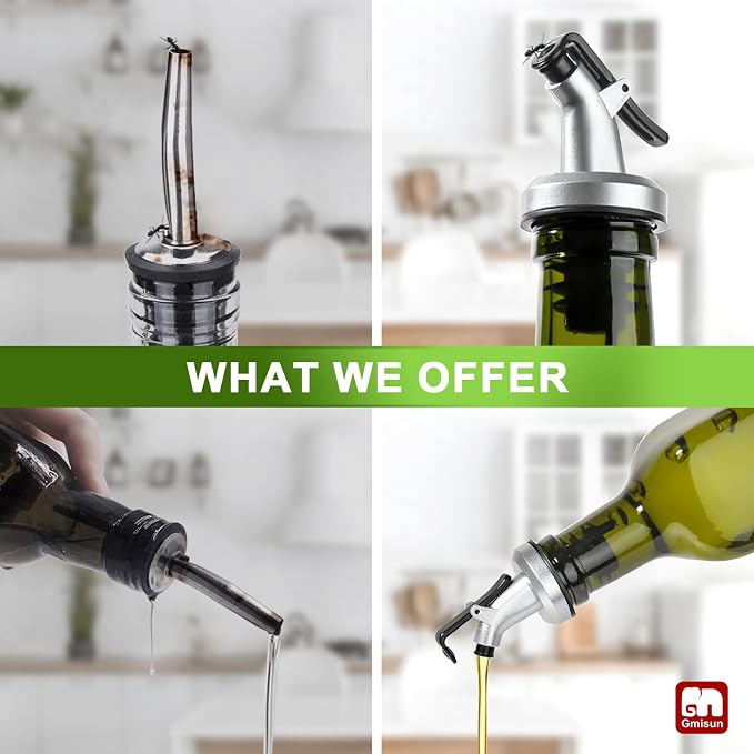GMISUN Olive Oil Dispenser Bottle 2 Pack, Olive Oil Dispenser - Image 4