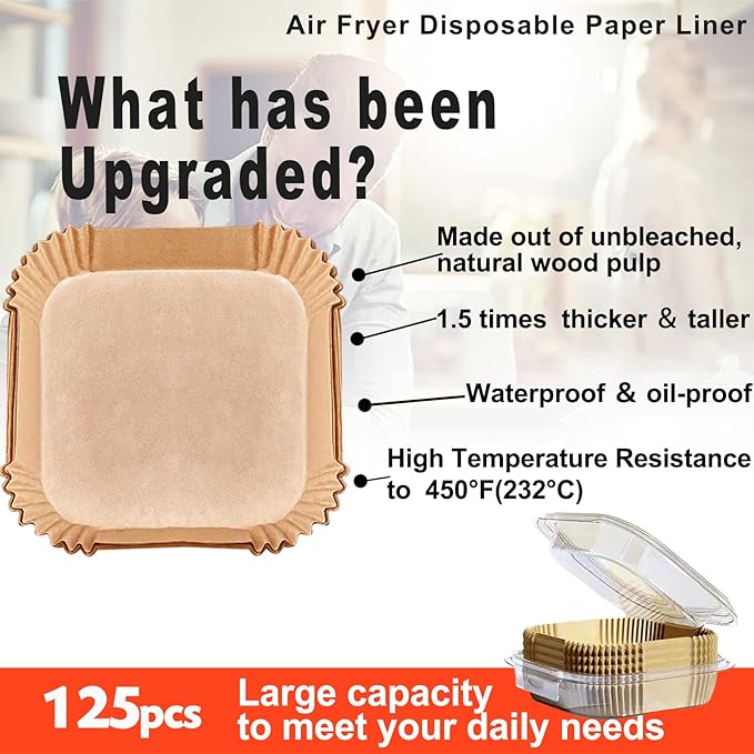 Air Fryer Liners Disposable 9 Inch, 9 inch Air Fryer Liners - Image 2