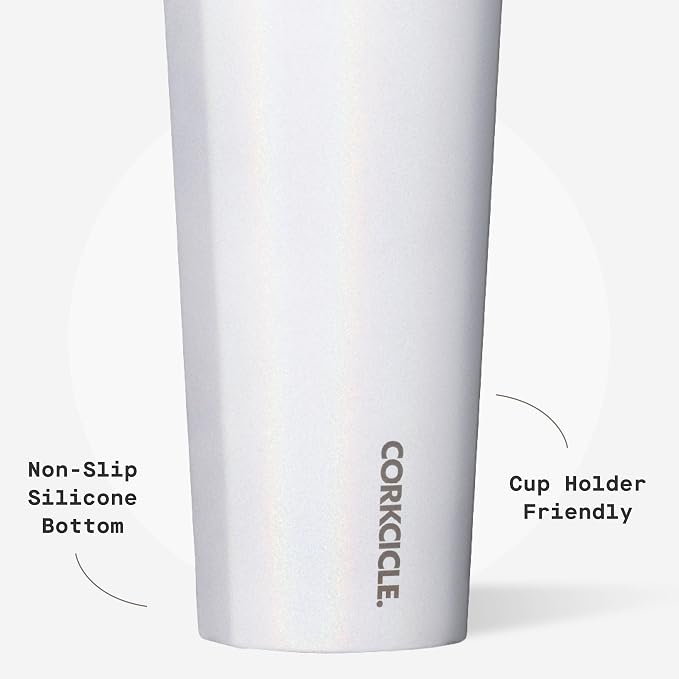 Corkcicle Cold Cup Insulated Tumbler with Straw - Keeps Drinks Cold for 12 Hours - Triple-Insulated Stainless Steel - Leak-Resistant Lid - Summer Drinkware Gift - 24 oz - Unicorn Magic - Image 5