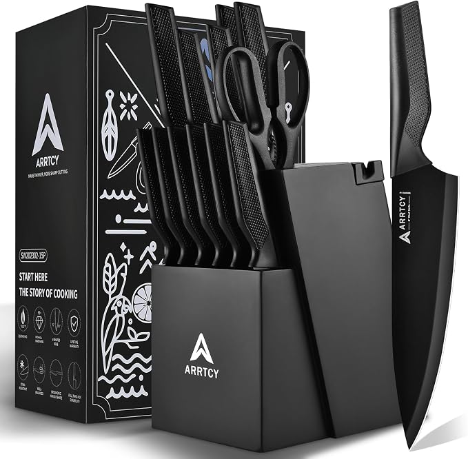 Knife Set with Block by ARRTCY
