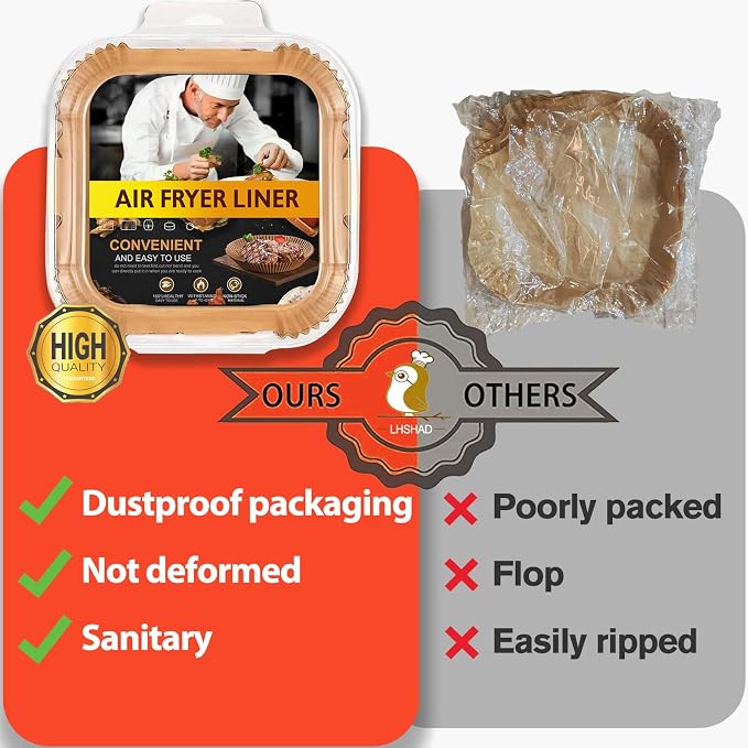 Air Fryer Liners Disposable 9 Inch, 9 inch Air Fryer Liners - Image 4