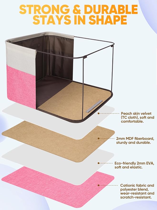 BALEINE 2 Pack Fabric Closet Storage Bins - Image 3