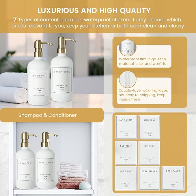 Glass Soap Dispenser for Kitchen, Farmhouse Kitchen Dish Soap Dispenser&Hand - Image 4