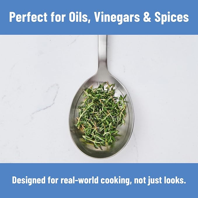 Misen Measuring Chef Spoon – Stainless Steel Cooking Spoon - Image 5