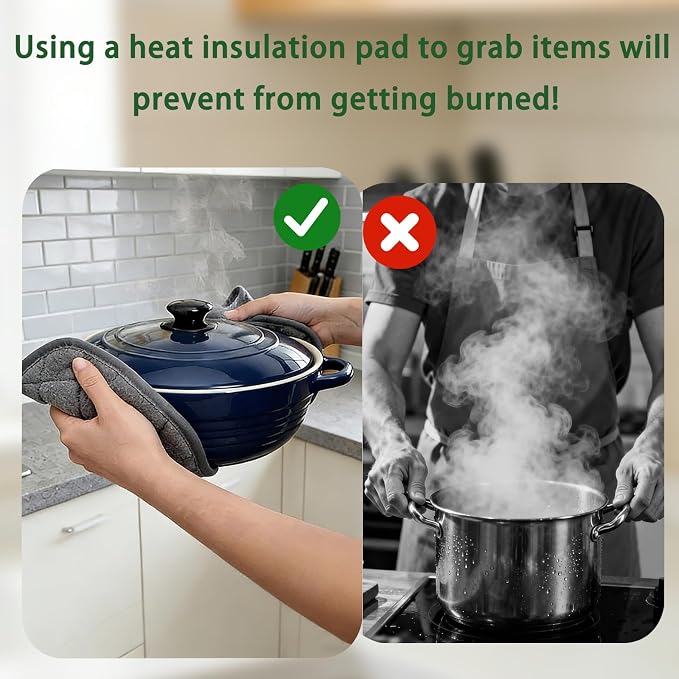 4 Pack Pot Holders for Kitchen Clearance Oven Potholders Sets for Kitchens Hot - Image 4