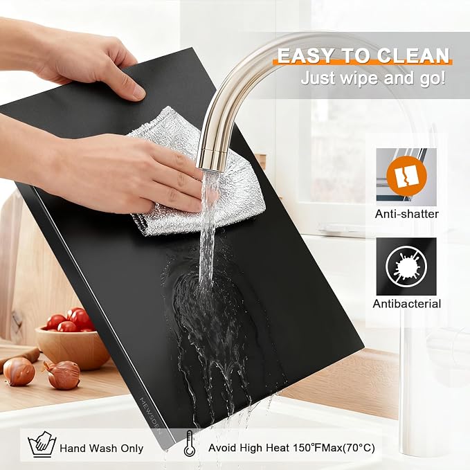 Black Cutting Boards for Kitchen, Acrylic Cutting Board - Image 3