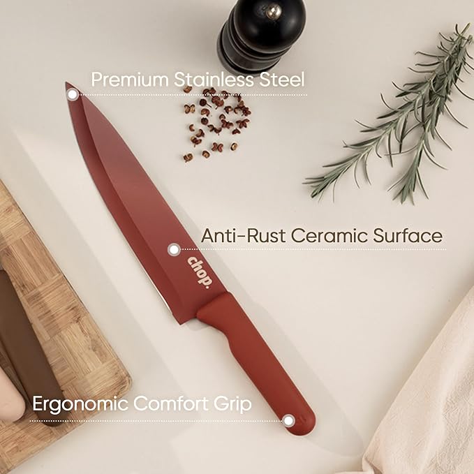 CAROTE Knife Set, 6 Stainless Steel Knives - Image 4