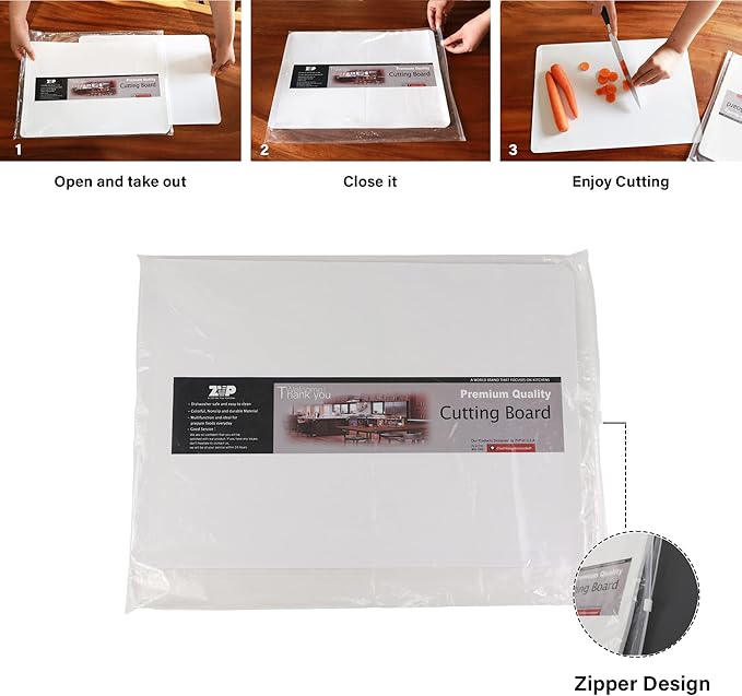 ZVP Disposable Cutting Boards 60 Count, Collapsible Cutting Board Sheet - Image 3