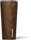 Corkcicle Classic Tumbler - Keeps Drinks Cold for 9 Hours & Hot for 3 - Triple-Insulated Stainless Steel - Holiday Tumbler Gift - 16 oz - Walnut Wood by Corkcicle