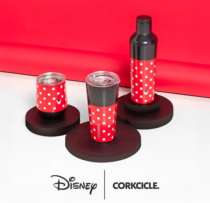 Corkcicle Stemless Insulated Wine Glass Tumbler - Beverages Cold 6 & Hot 3 Hours - Stainless Steel - Easy-Grip - Summer Drinkware Gift - Keeps Drinks Ice - 12 oz - Mickey Tie Dye - Image 8