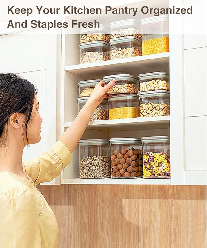 Melovom 4 Pcs Large Pop Airtight Food Storage Containers Set - Image 5