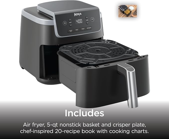 Ninja Air Fryer Pro, 5 Qt, 4-in-1, Grey, AF141 - Image 10