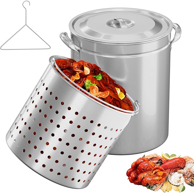 Bonnlo 62QT Stainless Steel Stock Pot by Bonnlo