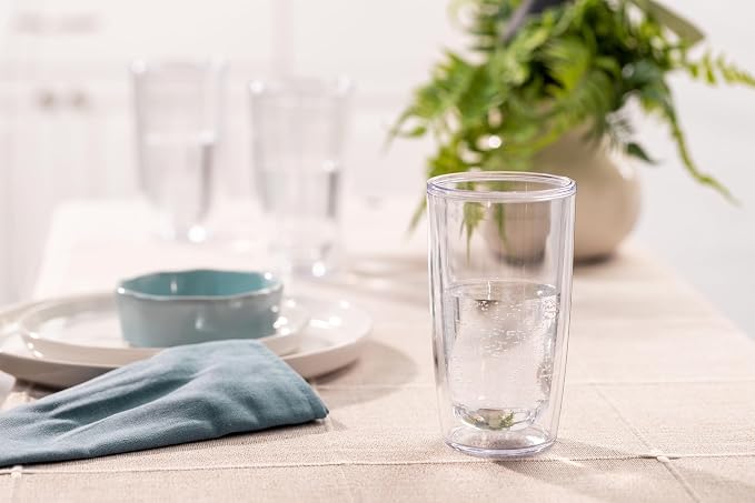 Tervis Crystal Clear Tabletop Made in USA Double Walled Insulated Tumbler Travel Cup Keeps Drinks Cold & Hot, 16oz, Classic - Image 2