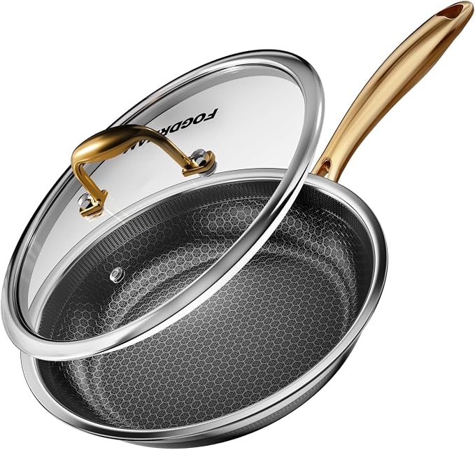 FogDream 10 Inch Stainless Steel Frying Pan by FogDream