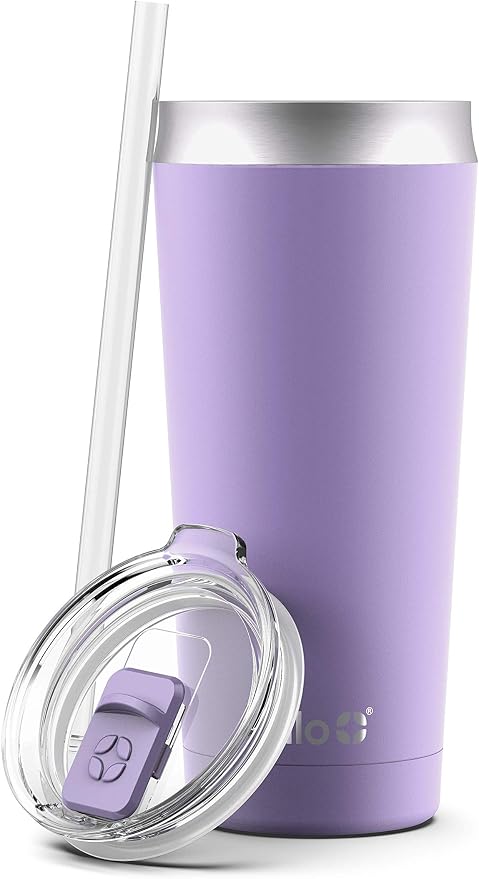 Ello Beacon Vacuum Insulated Stainless Steel Tumbler with Slider Lid and Optional Straw - Image 3