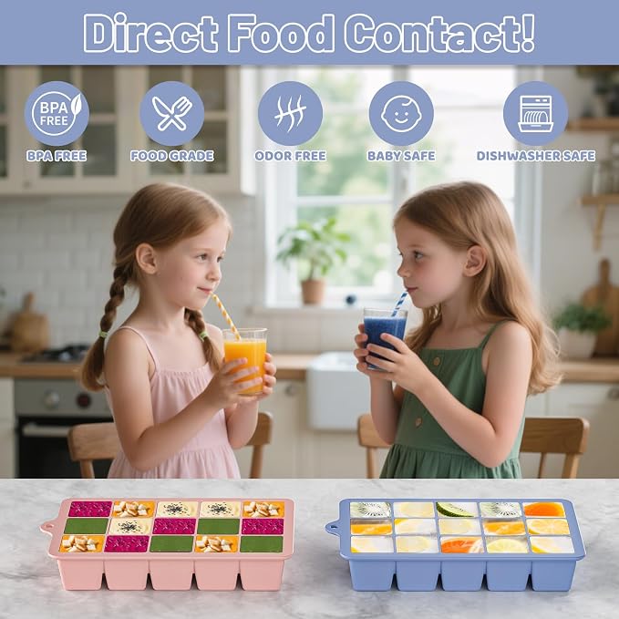 Silicone Ice Cube Tray 3 Pack - Image 3