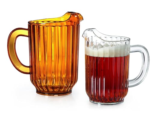 G.E.T. P-3032-1-CL BPA-Free Break-Resistant Restaurant Style Plastic Pitcher - Image 4