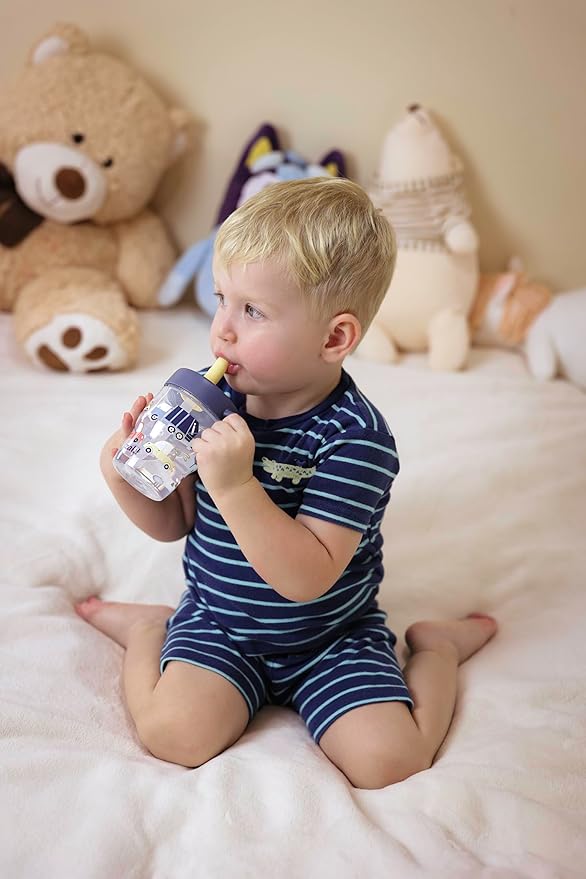 Zak Designs Bluey Capri Toddler Tumbler For Travel or At Home, 10oz 2-Pack Durable Plastic Sippy Cups With Handle and Leak-Proof Design are Perfect For Kids (Bluey and Bingo) - Image 11