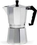 Primula Classic Stovetop Espresso and Coffee Maker, Moka Pot for Italian and Cuban Café Brewing, Greca Coffee Maker, Cafeteras, 9 Espresso Cups, Silver by Primula