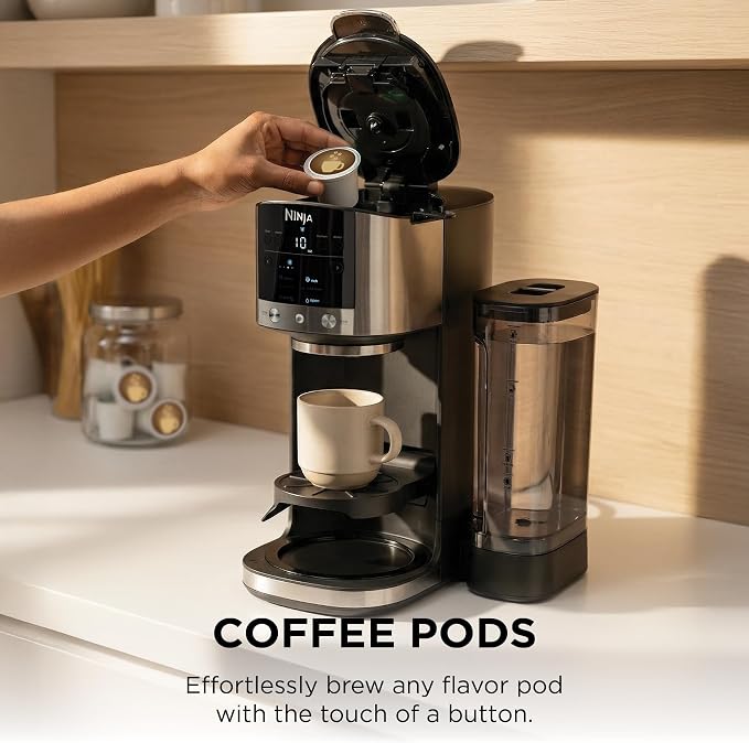 Ninja DualBrew Coffee Maker, Grounds & Pods, Stainless Steel, GP161 - Image 4